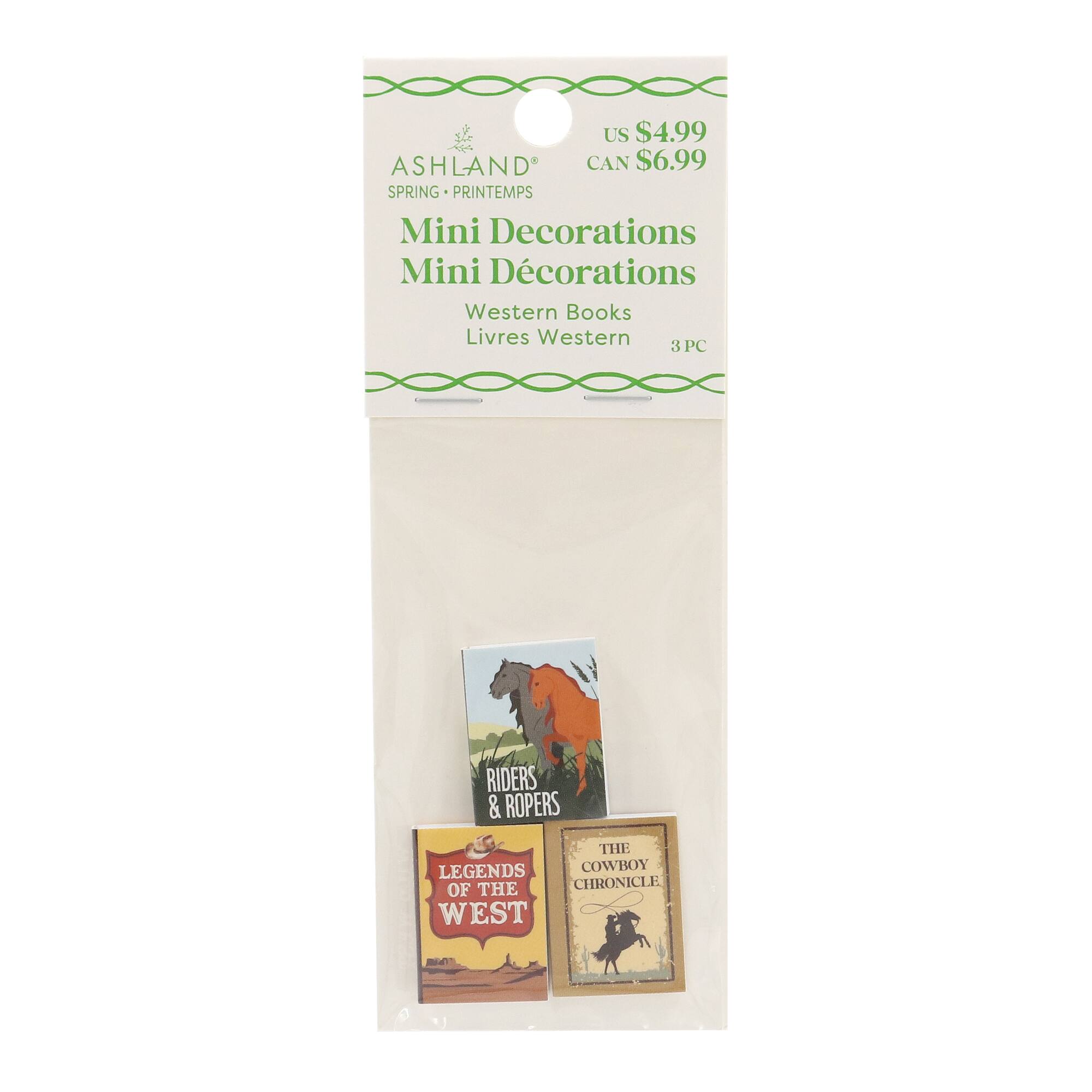 Mini Western Book Decoration Set by Ashland®